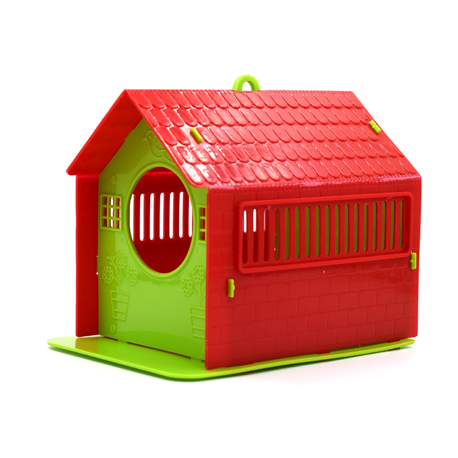 Small bird house by Wukusy, designed for birds, featuring a compact wooden structure with entrance hole and natural finish.