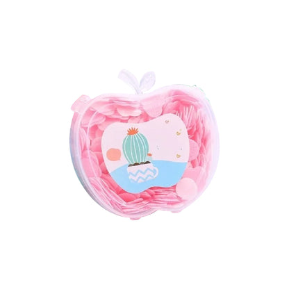 Wukusy Apple Design soft paper soap for travel, featuring a soft paper soap pouch with apple-themed design and easy portability.
