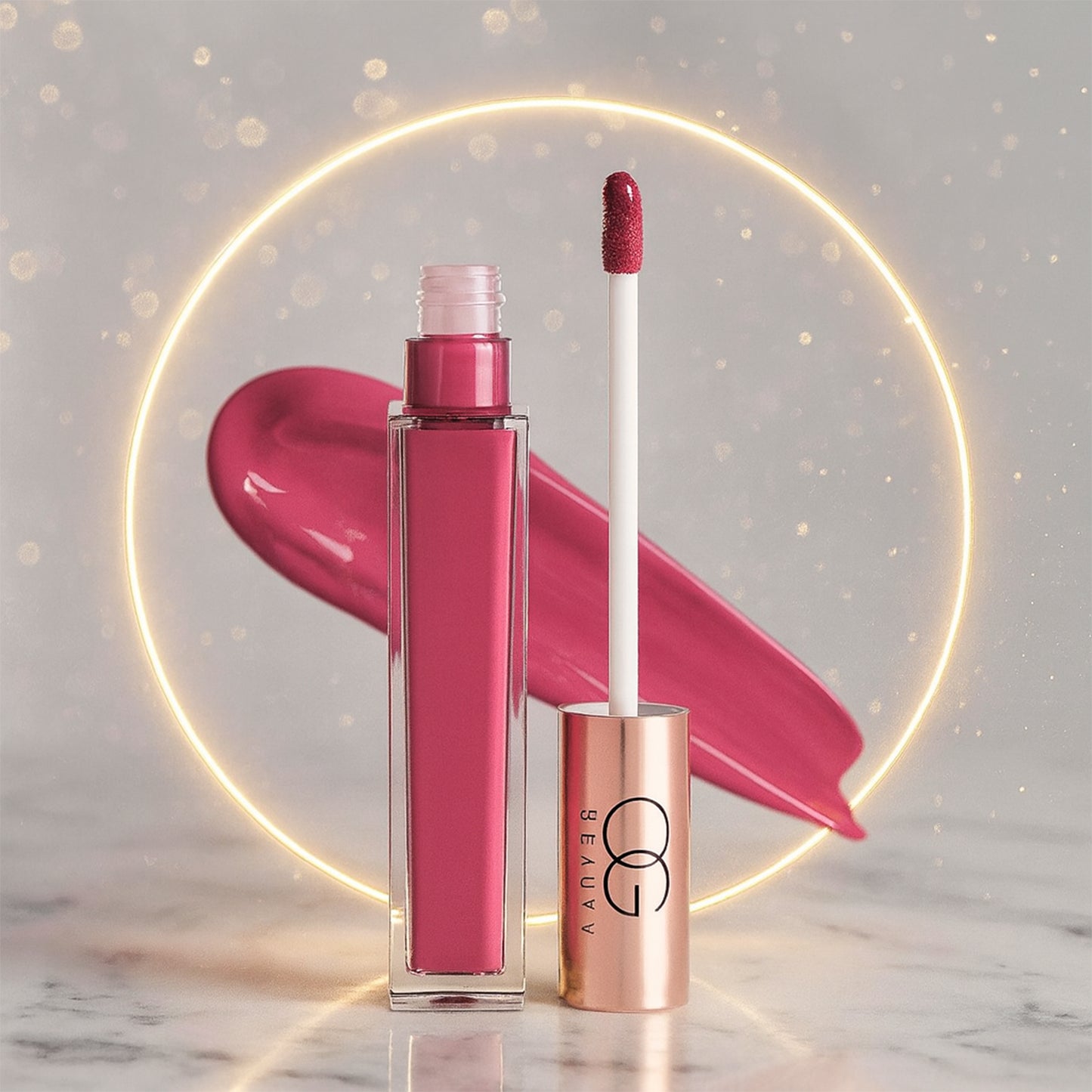 Wukusy Og Beauty Berry Blossom Moisture Lock Liquid Lipstick in 4.5 ml tube, vibrant berry color, sleek packaging visible in image.