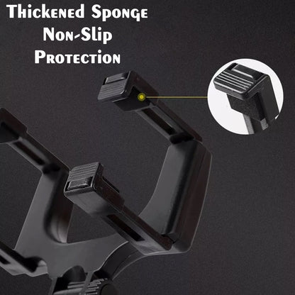 Wukusy rear view mobile holder mounted on vehicle mirror holding a smartphone, universal mobile phone mount for cars.