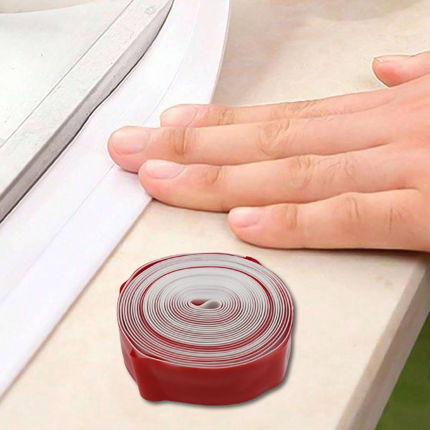 Wukusy kitchen wall sealing strip tape for sinks, waterproof, oil-proof caulk tape, self-adhesive for corners and gaps