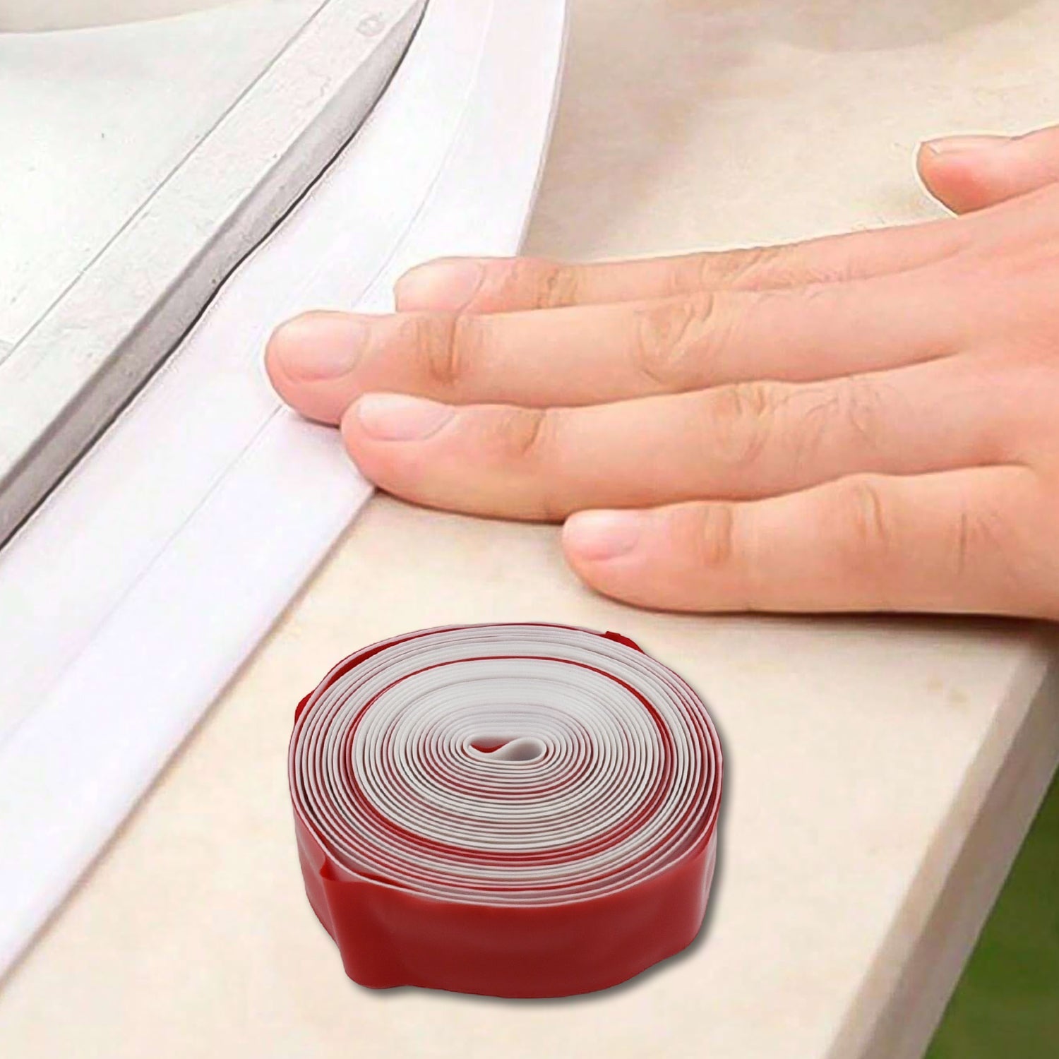 Wukusy kitchen wall sealing strip tape for sinks, waterproof, oil-proof caulk tape, self-adhesive for corners and gaps