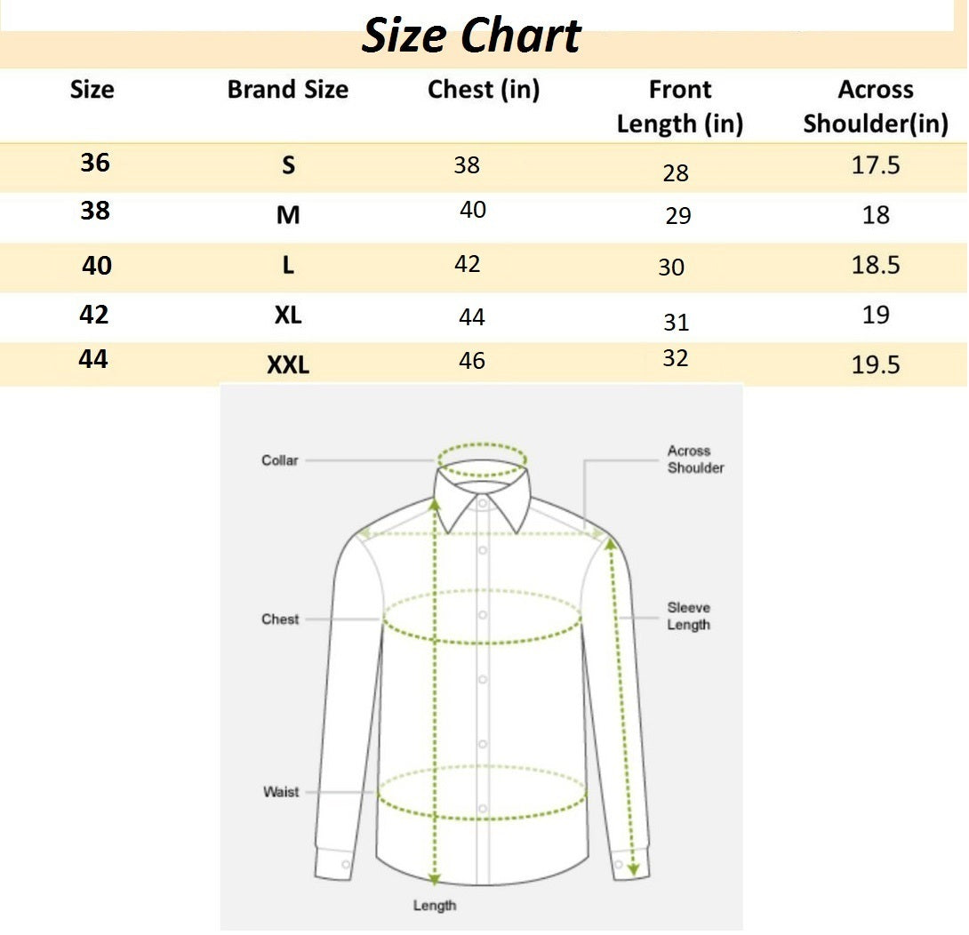 Cotton Men's Full Sleeve Shirt (Pack Of 3) - M