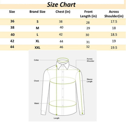 Cotton Men's Full Sleeve Shirt (Pack Of 3) - M