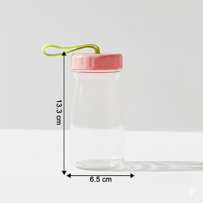 Wukusy premium 300ml glass bottle with leak-proof lid, clear design for storing beverages or liquids.