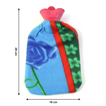 Wukusy soft cover hot water bottle in a cozy fabric cover, designed for warmth and comfort.