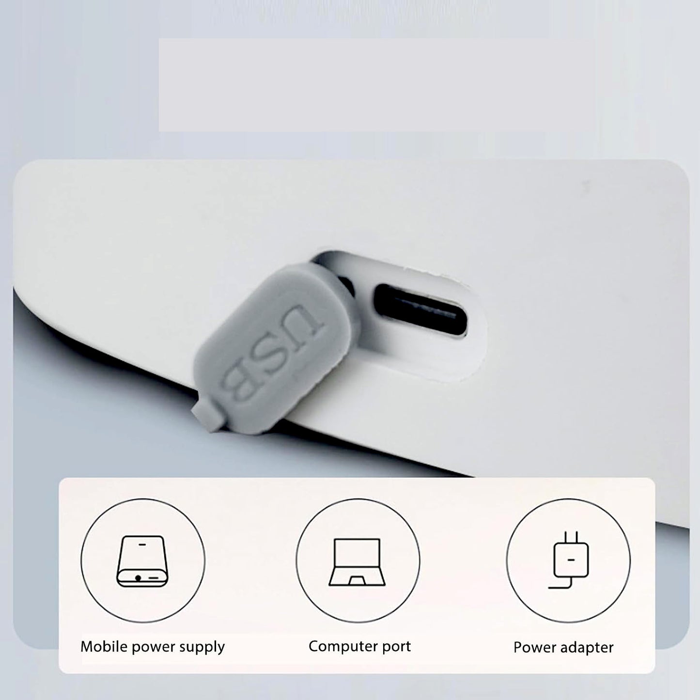 Wukusy USB charging desktop water bottle dispenser with small pipe and one-button operation, ideal for home, office, or outdoor use.