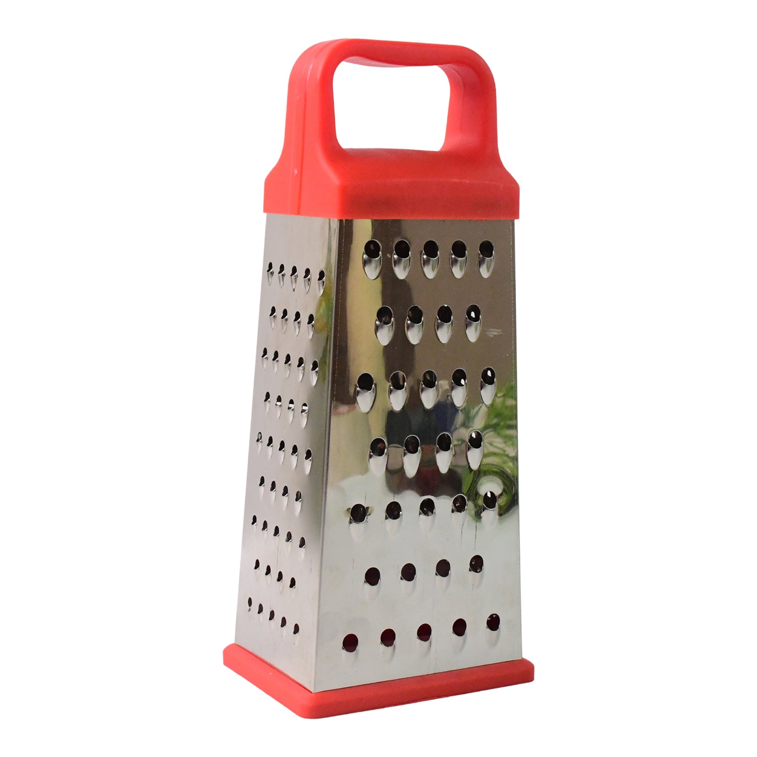 Wukusy Supermom 5-in-1 stainless steel grater and slicer for kitchen, with multiple blades and ergonomic handle for versatile food prep