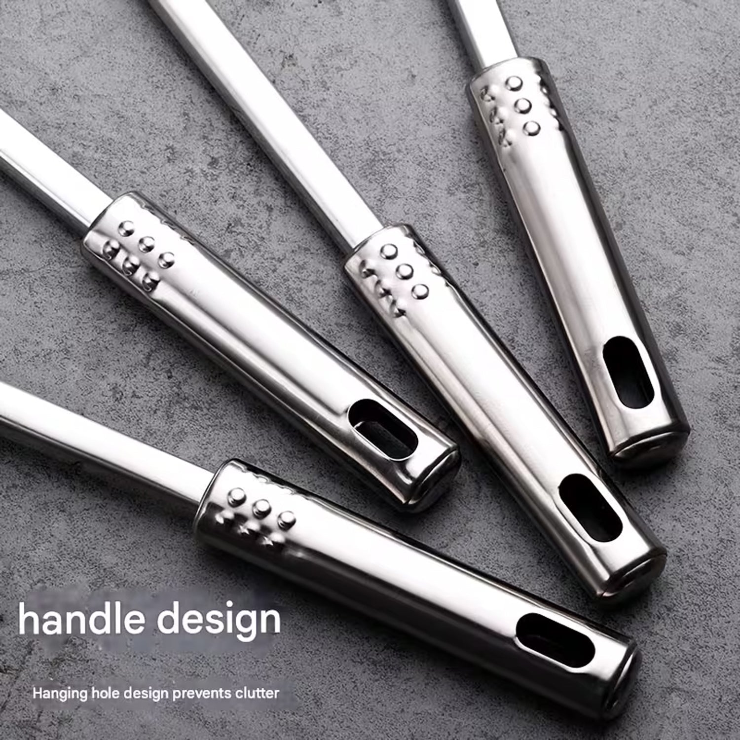5-in-1 Stainless Steel Kitchenware Tool Set With Serving Spoons And Kitchen Knife