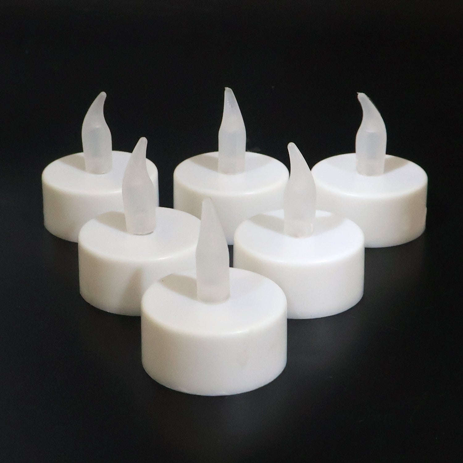 Wukusy premium 6-piece LED flameless candle light set with remote control, ideal for home decor and ambient lighting.