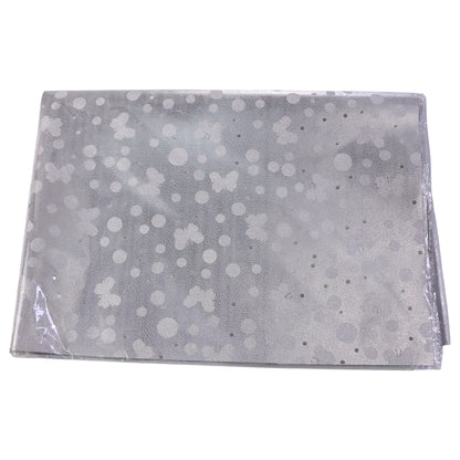 Set of silver decorative gift wrapping paper sheets from Wukusy, includes approximately 20 sheets for elegant gift presentation.