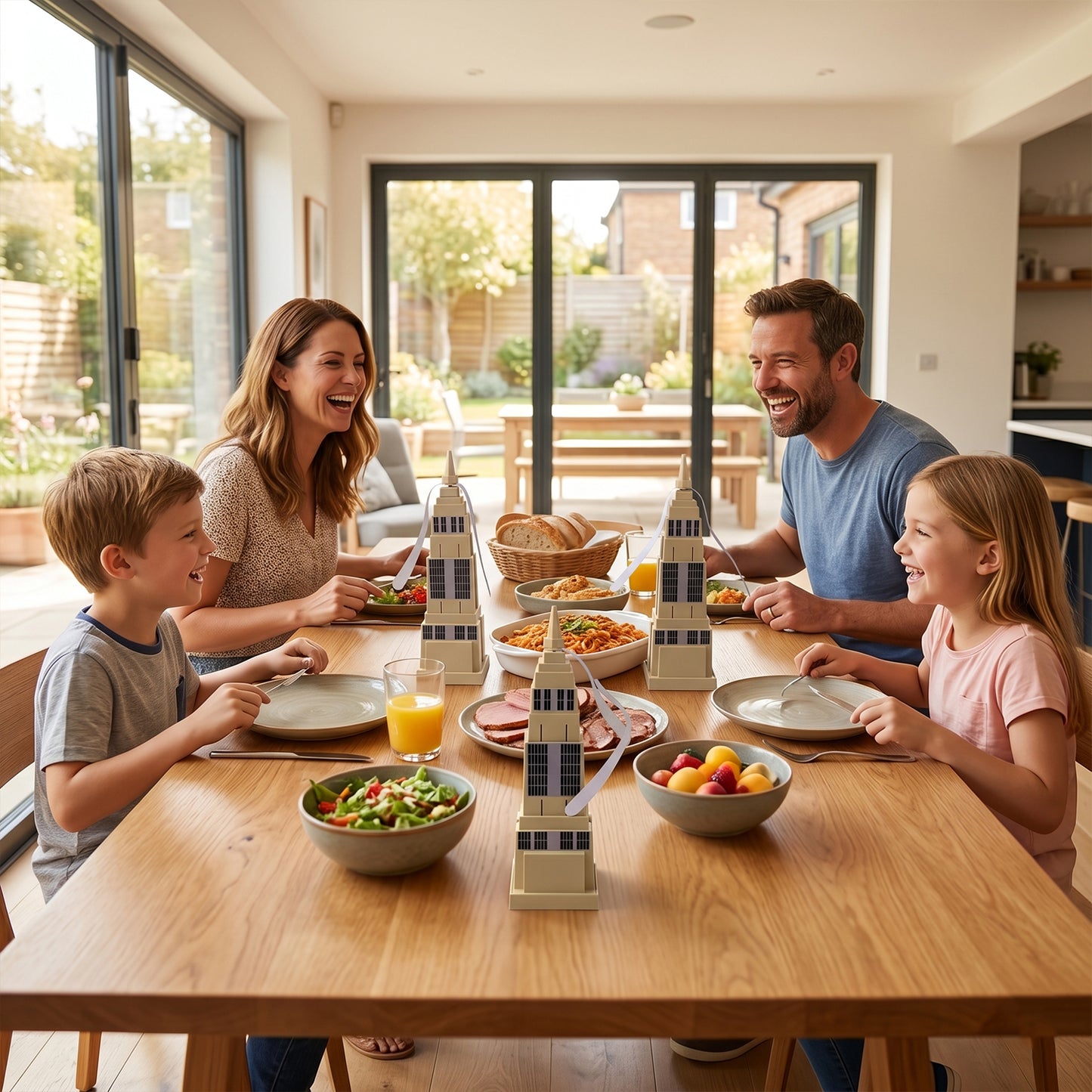 Wukusy Fly Repeller Tabletop Food Protection Fan set of 3, compact electric fans with protective grilles for pest control.