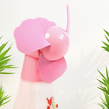 Wukusy 7712 cute bright color desktop USB mini fan with battery option, compact home office fan, battery not included.