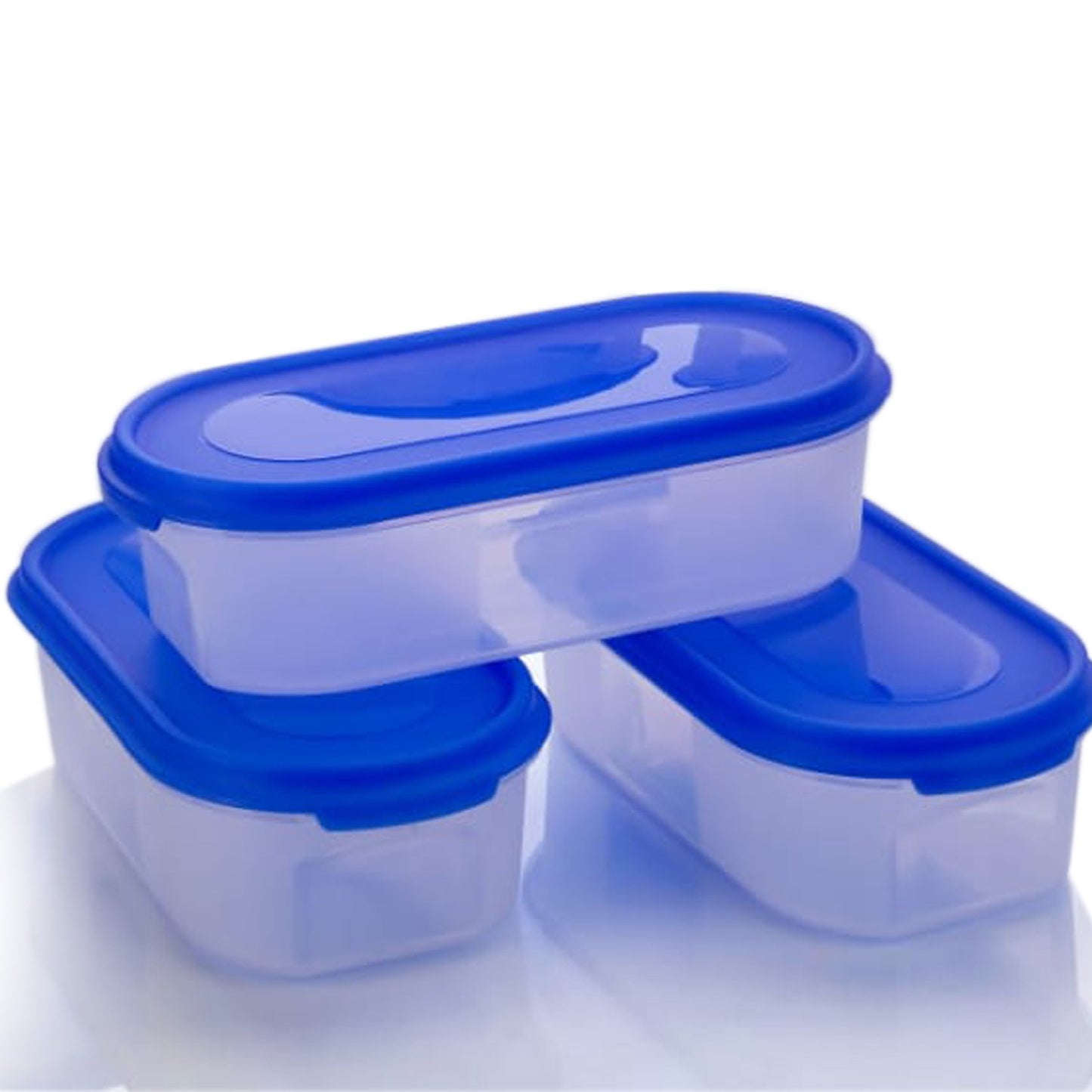 Wukusy 2332 500ml kitchen storage container for multipurpose use, clear plastic with lid, suitable for pantry and countertop storage