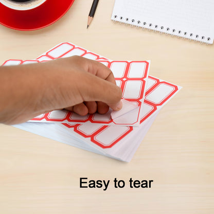 Wukusy multipurpose writable blank label sticker sheets, 50 sheets of adhesive labels for office organization and labeling needs