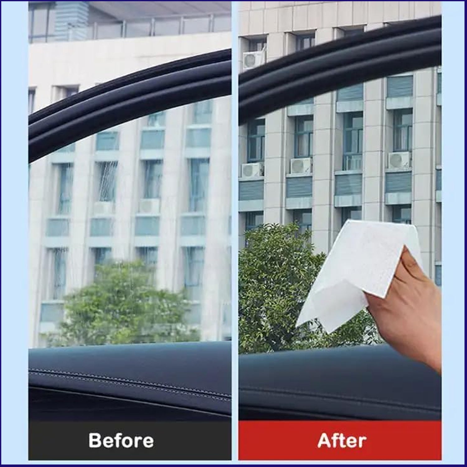 Set of 80 Wukusy car dashboard scratch remover tissues for cleaning and restoring vehicle interior surfaces.