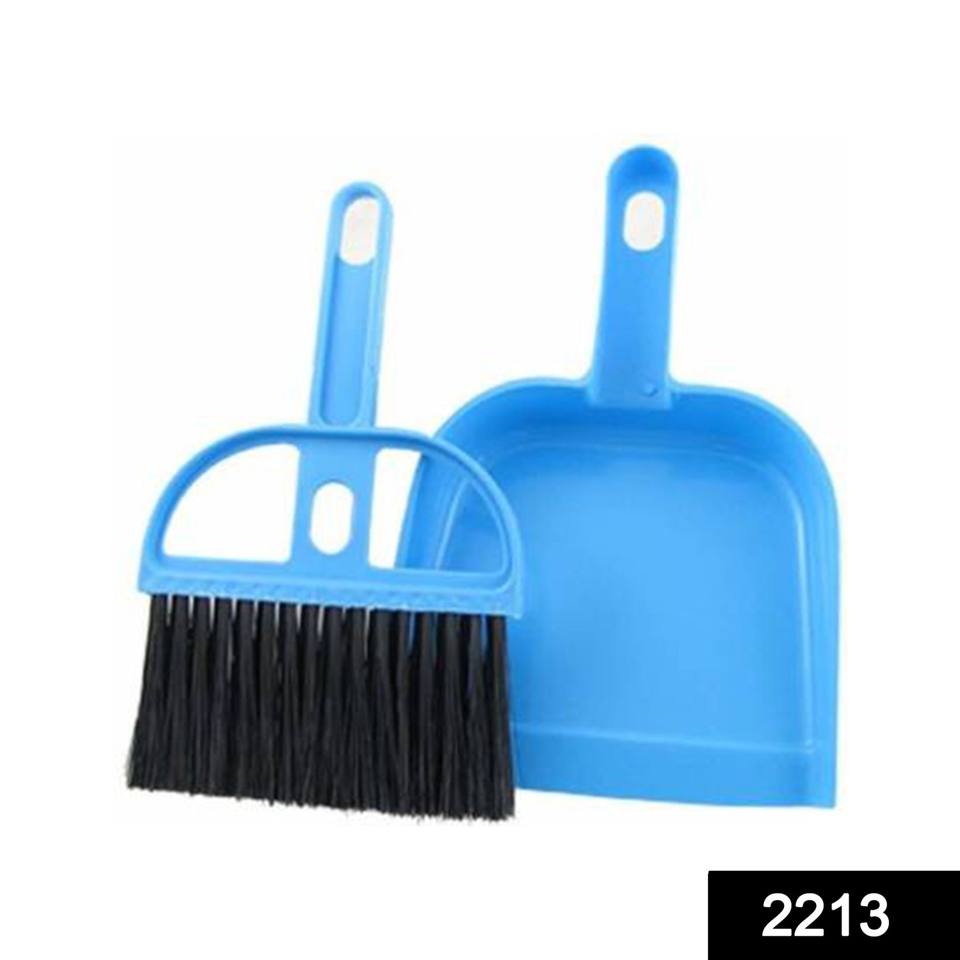 Wukusy 2213 mini dustpan and brush set for home cleaning, includes 2-piece multipurpose dustpan and broom for quick tidy-ups