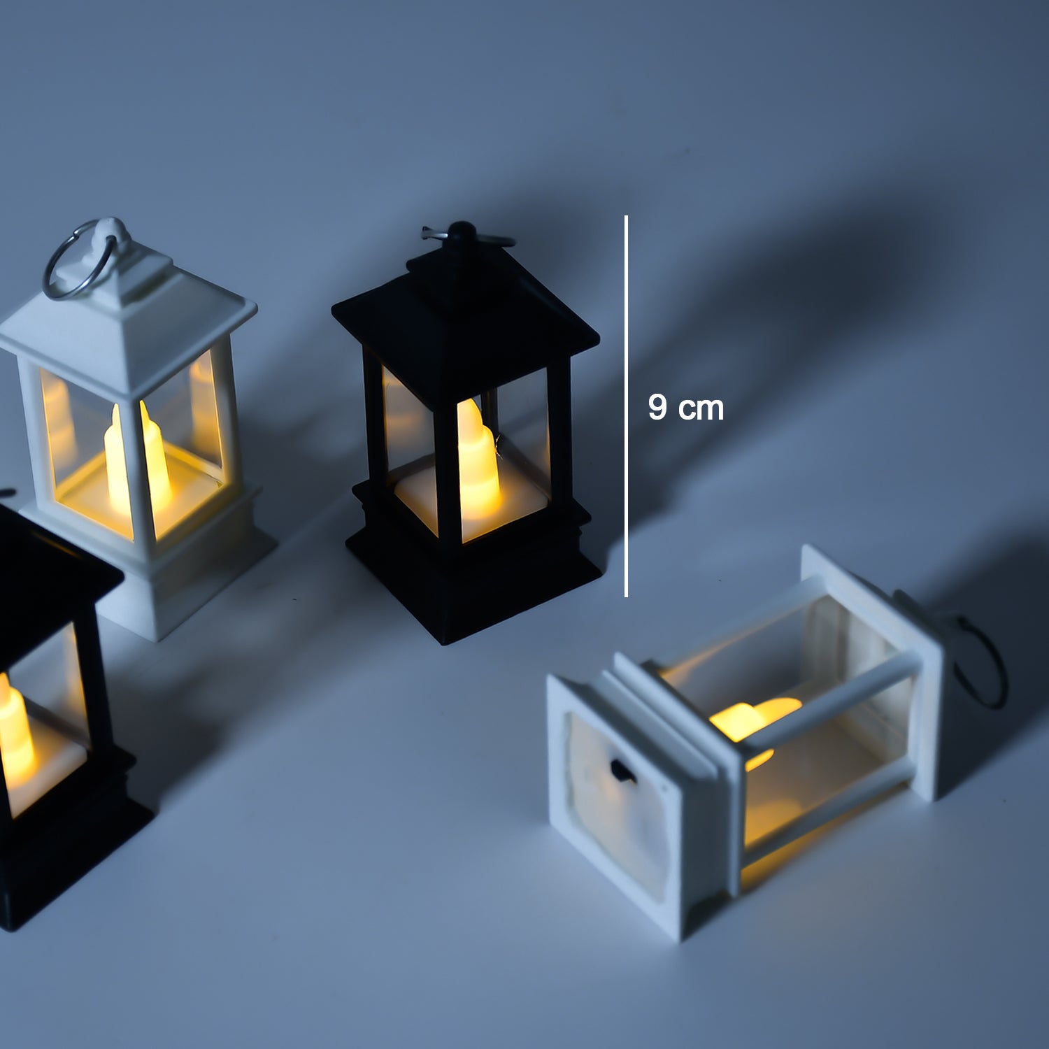 Wukusy 6555 classic style lanterns with rustic battery-operated flameless candles, suitable for indoor and outdoor home decor, pack of 24.