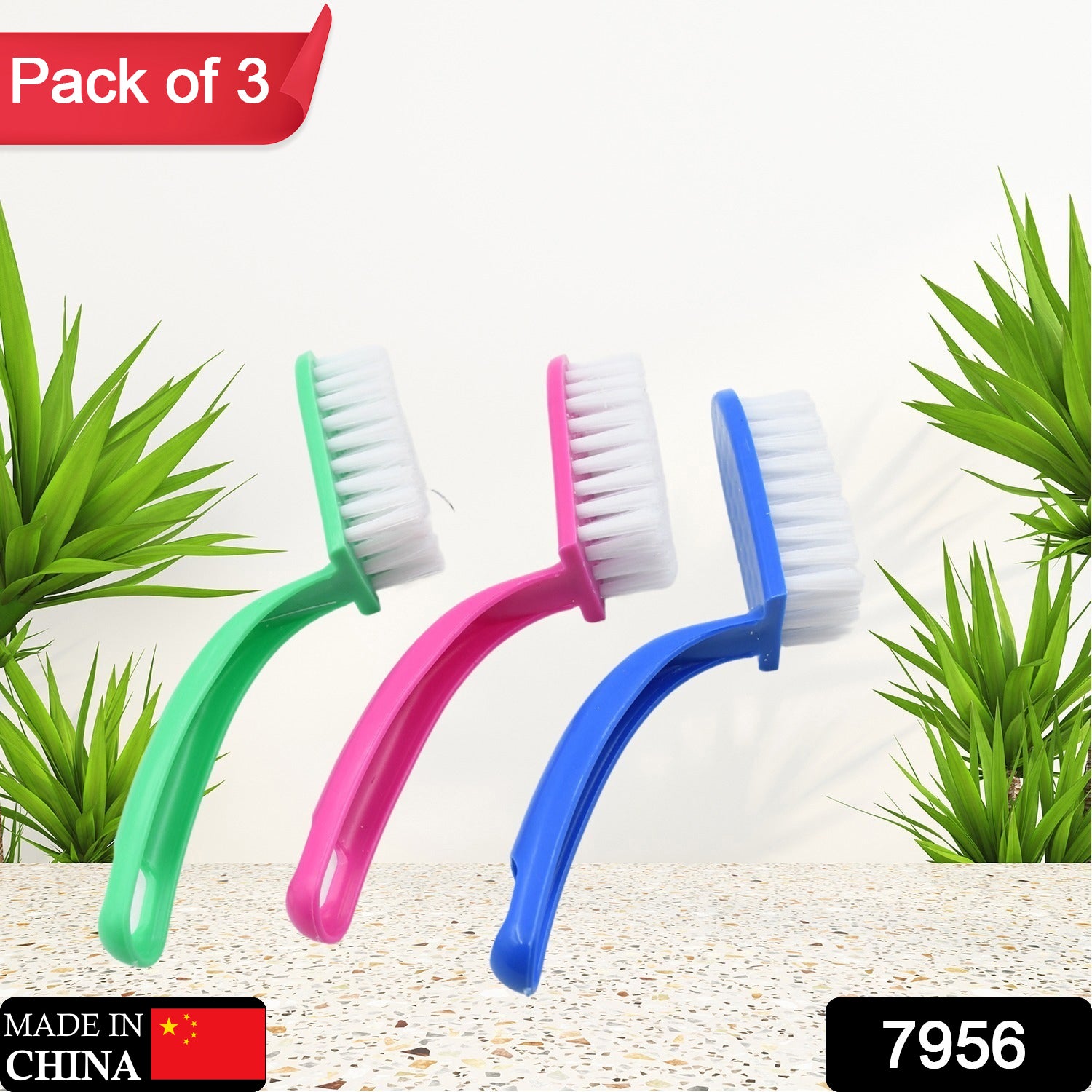Wukusy 7956 multi-purpose kitchen cleaning brushes set with fish and vegetable cleaning tools, including brushes and scrubbing utensils.