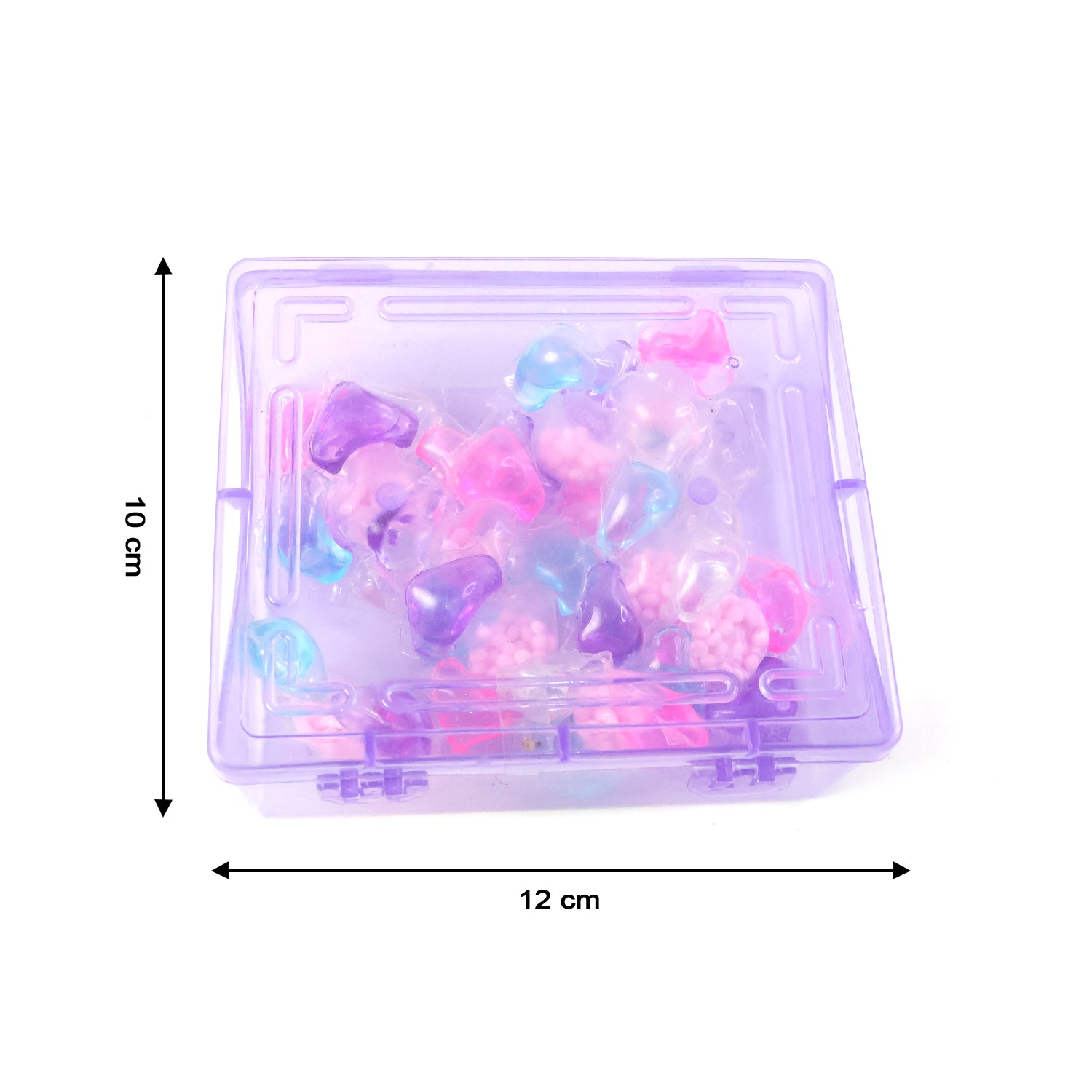 Set of 10 multicolour laundry detergent pods by Wukusy, showing colorful, individually wrapped pods in a pack.