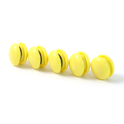 Set of 10 white round fridge magnets by Wukusy, ideal for home improvement and organizing notes on your refrigerator.