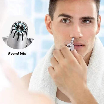 Wukusy stainless steel painless nose hair remover, compact health and beauty tool for safe, precise nose hair trimming.