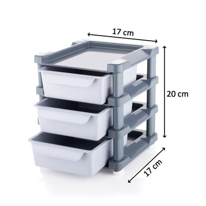 Wukusy mini 3-layer drawer for storing makeup tools and kits, ideal for women's beauty and home organization.