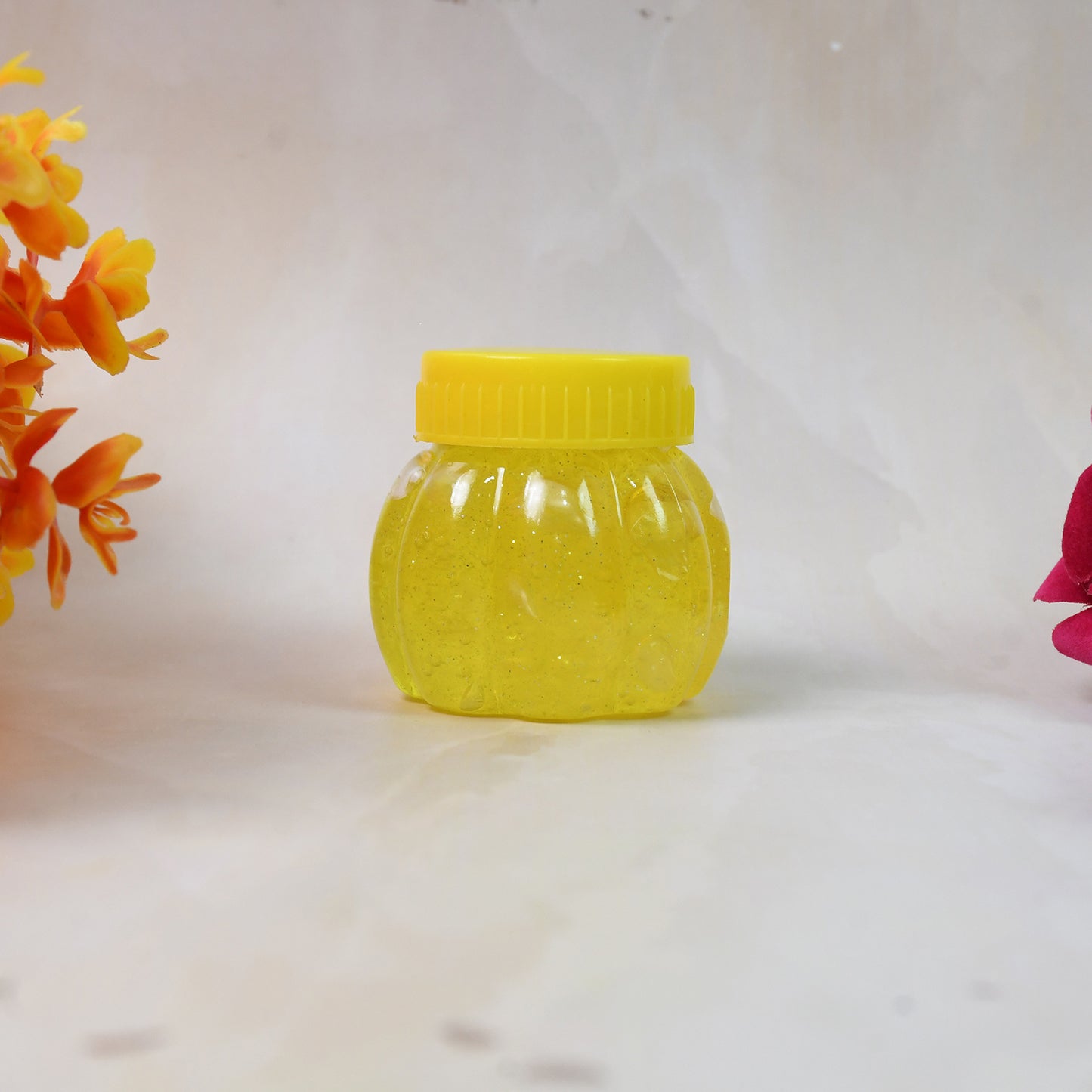 Wukusy 8088 Soft Jar Slime Combo with glitter and crystal slime, colorful, stretchy toy slime in clear jar, fun sensory play.