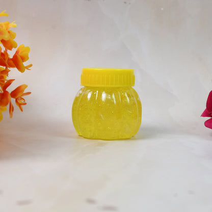 Wukusy 8088 Soft Jar Slime Combo with glitter and crystal slime, colorful, stretchy toy slime in clear jar, fun sensory play.