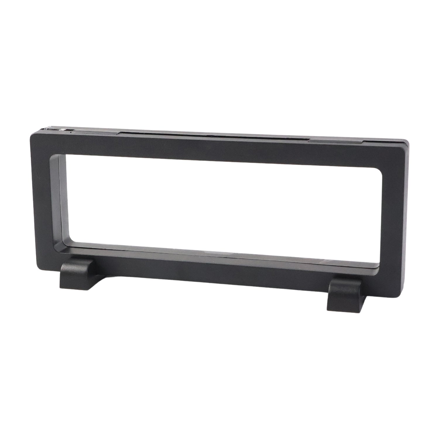 Transparent jewellery display box measuring 23x9 cm, ideal for organizing and showcasing jewelry pieces.
