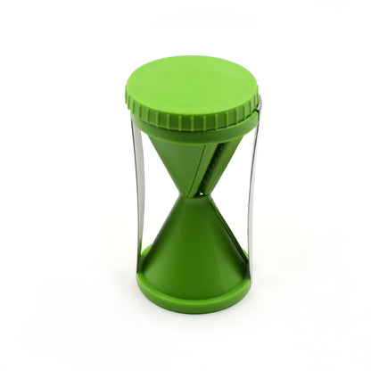 Wukusy 1853 portable spiralizer handheld vegetable slicer with stainless steel blades for slicing vegetables and fruits.