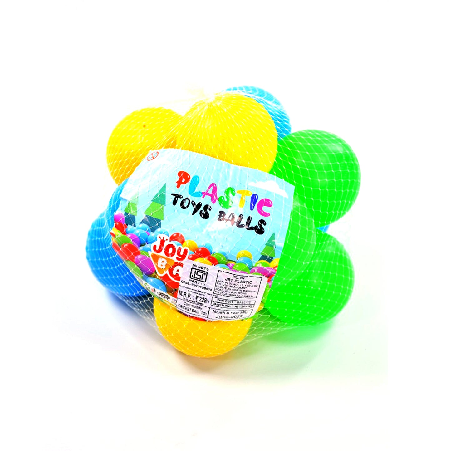 Wukusy baby multicolour soft plastic balls for kids' pools, toddlers, play tents, tunnels, indoor and outdoor play areas