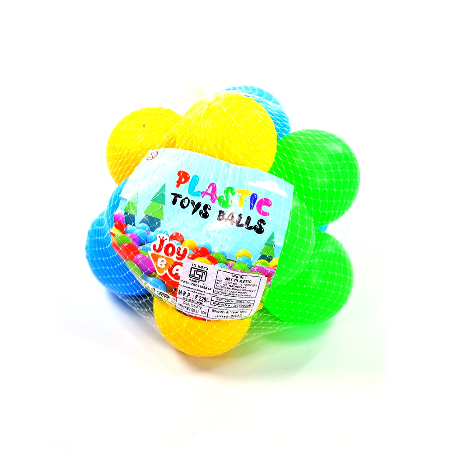 Wukusy baby multicolour soft plastic balls for kids' pools, toddlers, play tents, tunnels, indoor and outdoor play areas