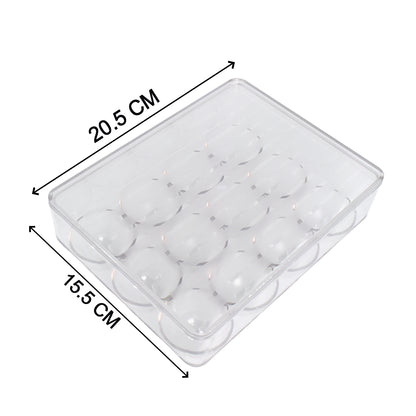Wukusy 12-cavity egg storage box for organizing and securely holding eggs in the kitchen.