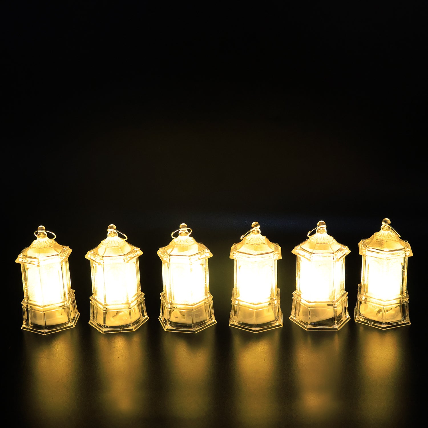 Set of 24 Wukusy LED decorative lantern lights with candle design, ideal for home decor and ambient lighting.