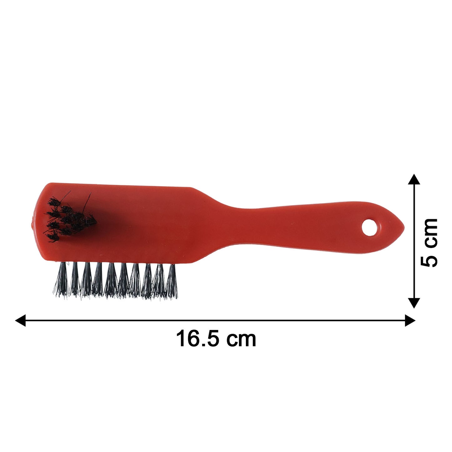 Wukusy multipurpose shoe cleaning brush with bristles for cleaning sneakers and footwear, shown in close-up view.
