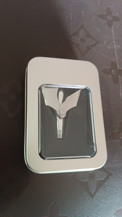 Wukusy stainless steel painless nose hair remover with a compact design for safe and easy nose hair trimming.