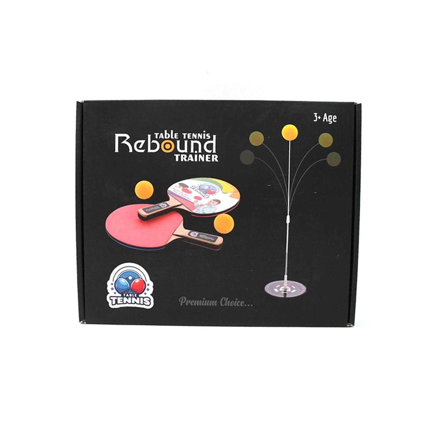 Portable Wiff Waff rebound table tennis trainer set by Wukusy, featuring a compact training device with a paddle and ball.