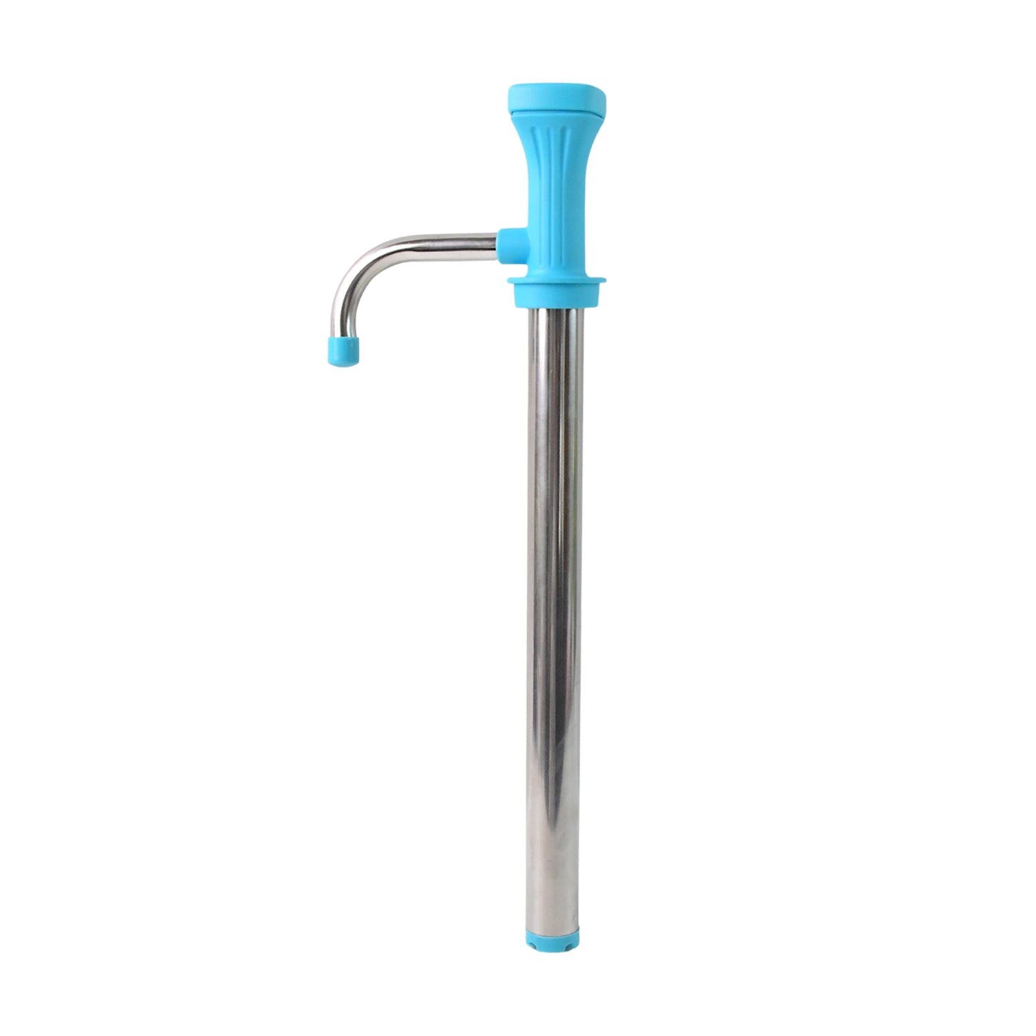Wukusy Supermom stainless steel manual oil pump dispenser with a clear spout for precise oil pouring.