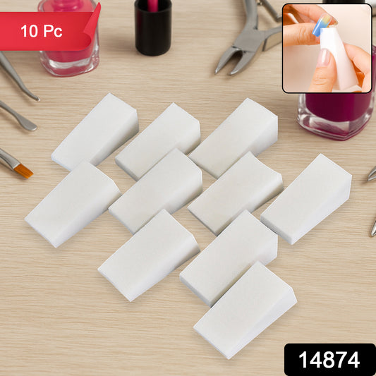 Set of 10 Wukusy nail buffer blocks for professional manicure and pedicure, featuring nail polishing sponges for smooth, shiny nails.