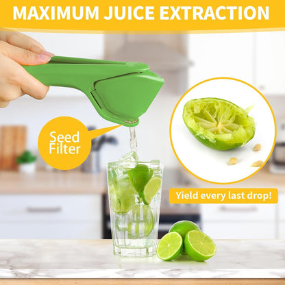 Wukusy handheld plastic lemon and orange juicer squeezer for fresh juice extraction in home and kitchen use