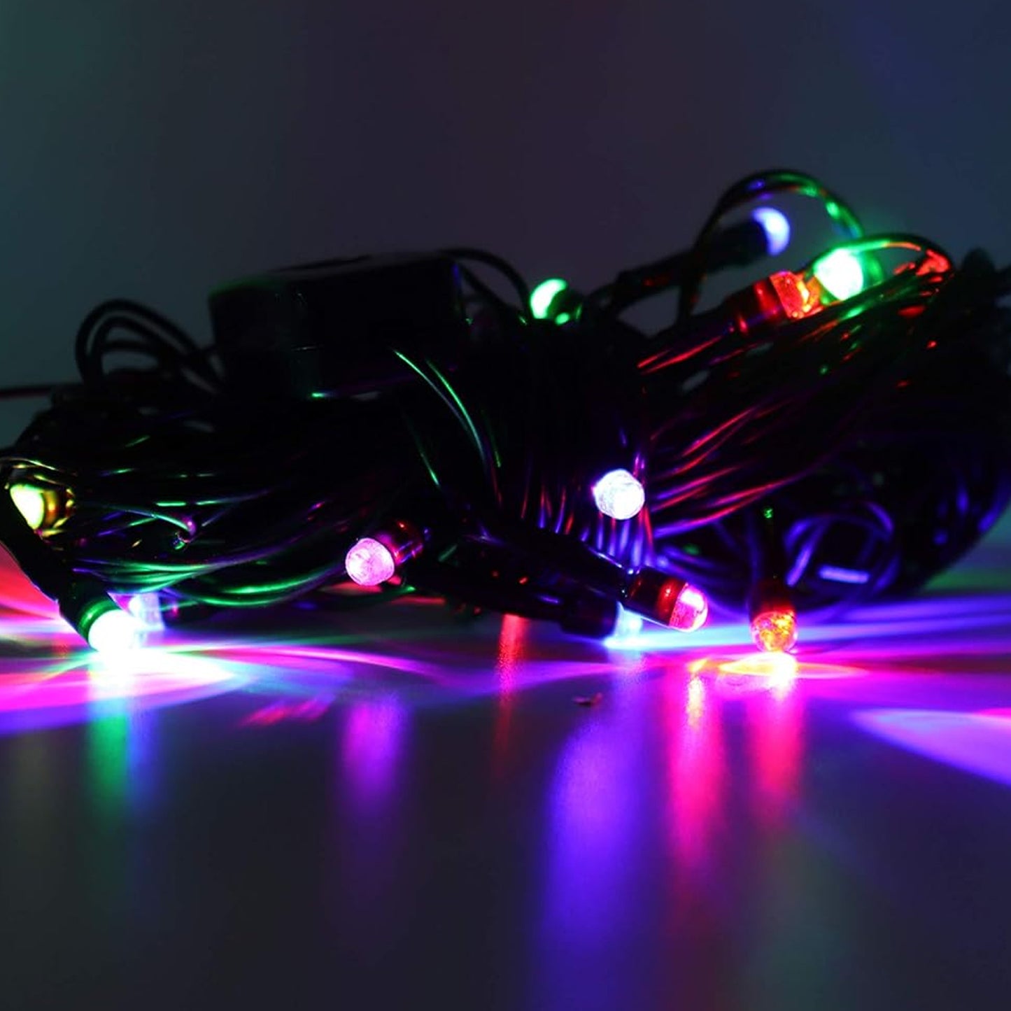 Wukusy Diwali wedding LED string light, 3 meters long, decorated with warm white LED bulbs for home decor and festive occasions.