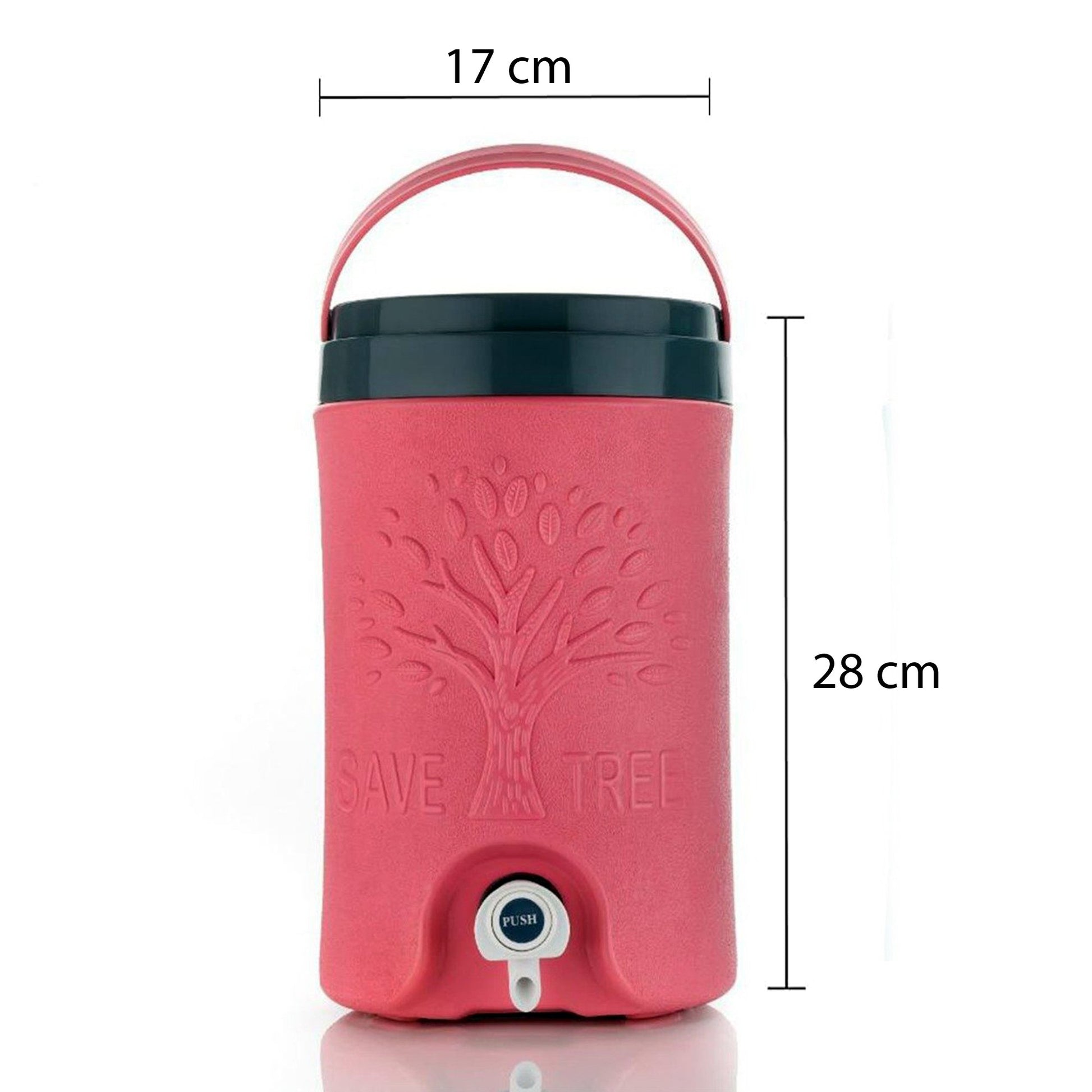 Multi-colored Wukusy 5 Ltr Water Rover plastic jug, featuring a sturdy handle and spout for easy pouring and hydration.