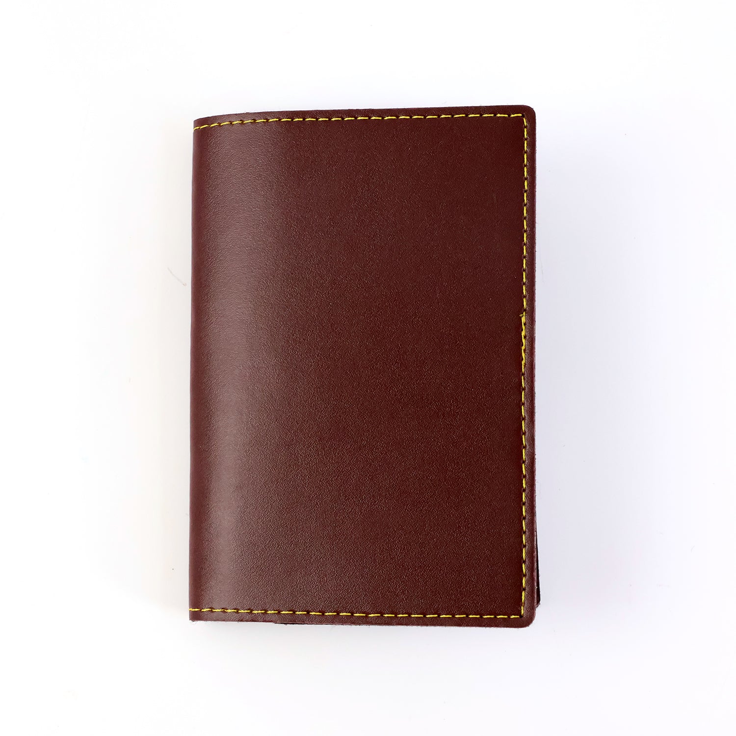 Wukusy PU leather slim travel wallet with multiple card slots, designed for easy organization and secure carrying.