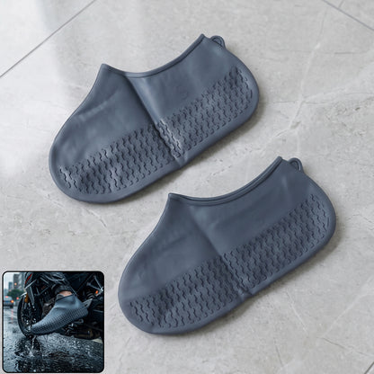 Waterproof Silicone Rain Shoe Cover 22 Cm Small Anti Slip Reusable (1 Pair)