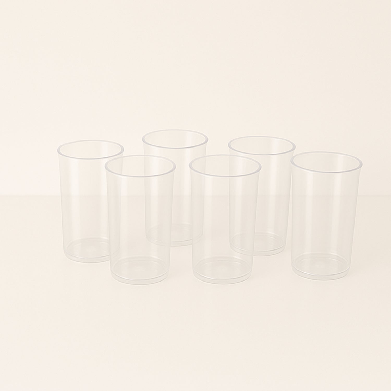 Set of six Wukusy Supermom Martini clear glassware with elegant stems and wide bowls for stylish cocktails.