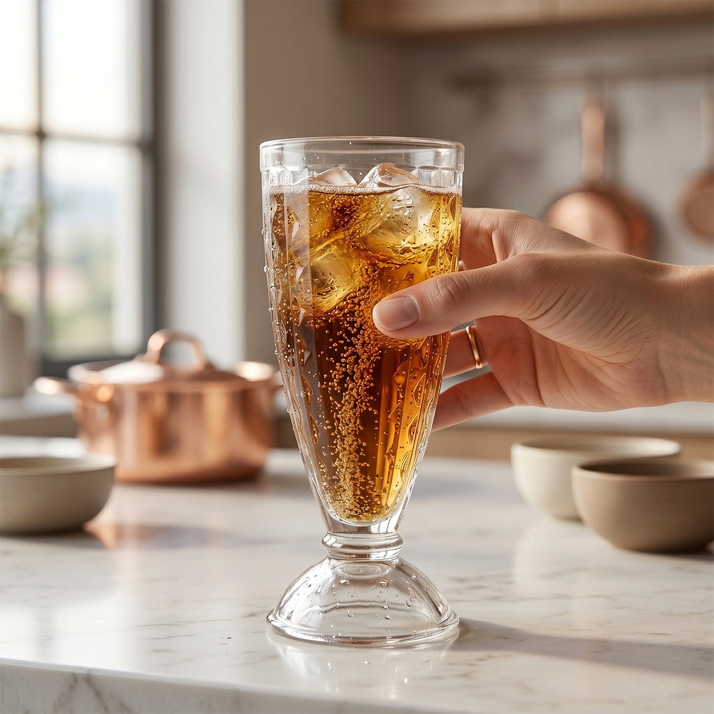 Wukusy premium unbreakable plastic drinking glass with mixed design, clear and durable for everyday use