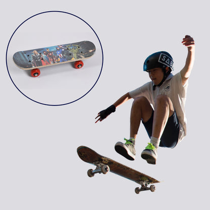 Wukusy 8042 wood skateboard, lightweight and durable, suitable for beginners, kids, teens, and adults, perfect as a gift or toy.