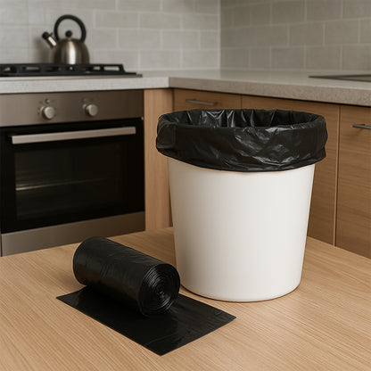 Wukusy garbage bags roll in mixed colors, 45x45 cm, single piece, suitable for home and kitchen waste disposal.