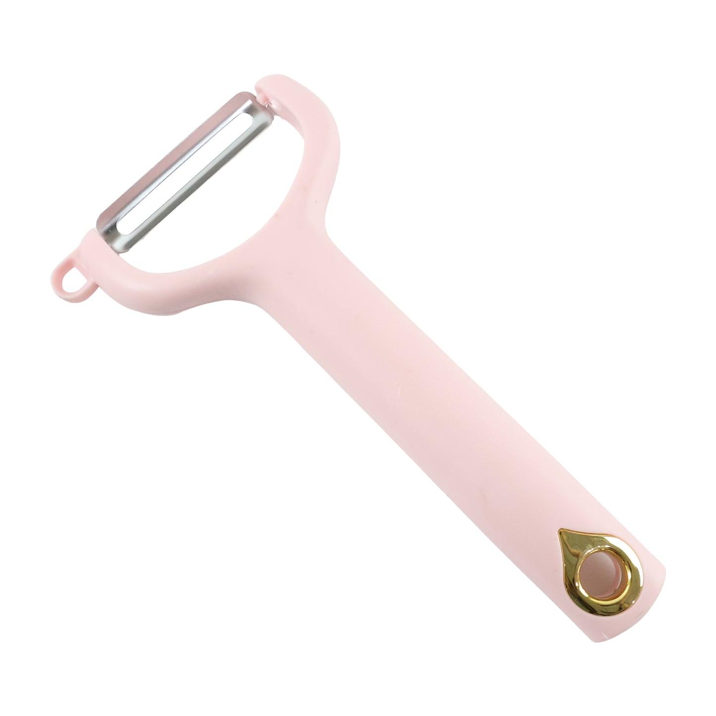 Wukusy handheld vegetable and fruit peeler with ergonomic handle and sharp blade for efficient peeling of produce.